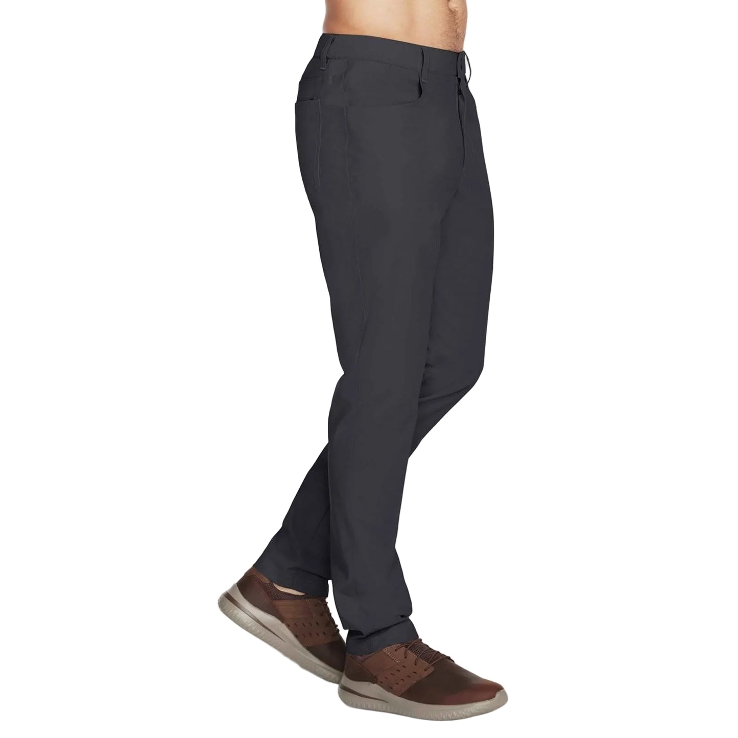 Skechers GO WALK Premium 5 Pocket Polyester Men's Black Chino Pants