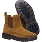 HEYDUDE Sienna Leather Women's Cognac Flat Chelsea Boots