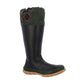 Muck Boots Unisex Forager Wellingtons in Black/Moss Green