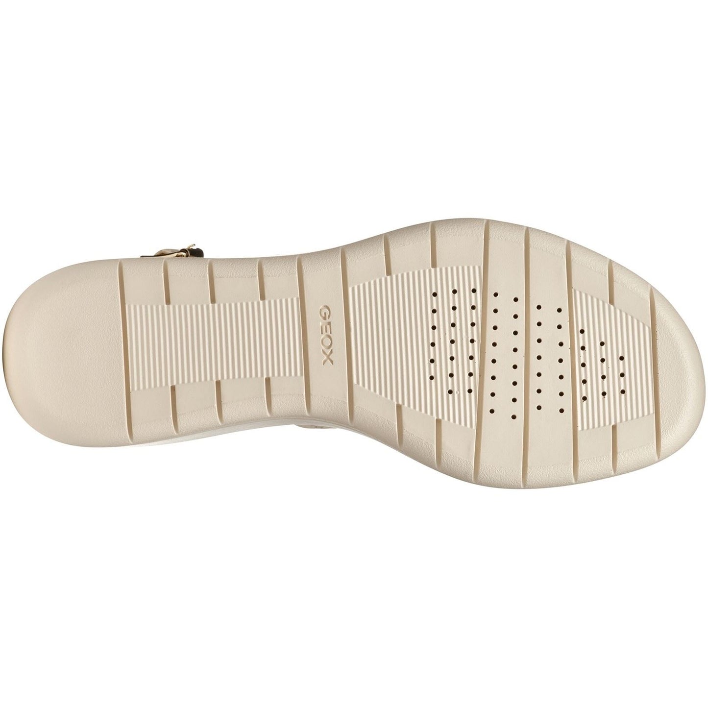 Geox D MELICONIA Synthetic Polyurethane Women's Papyrus Wedges