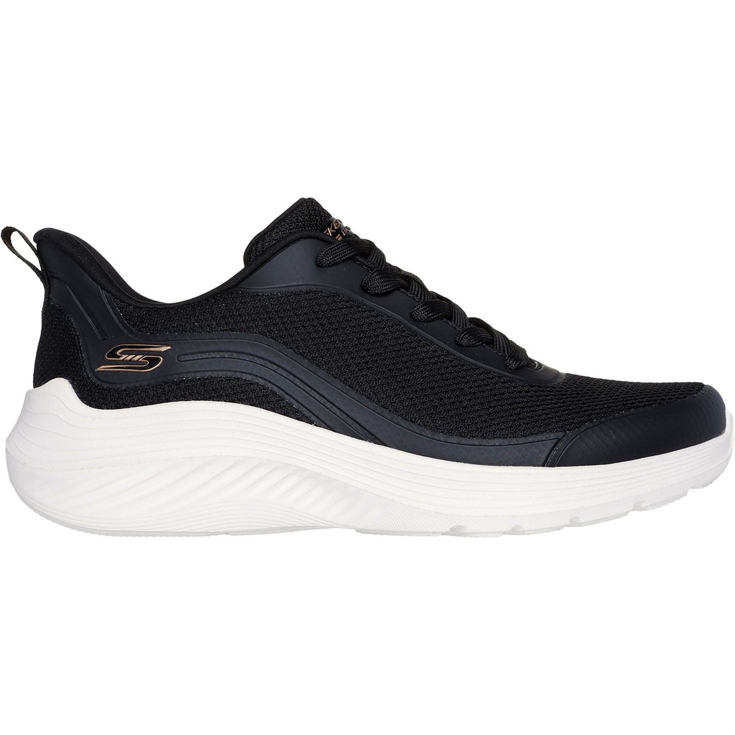 Skechers Women's Bobs Squad Waves Still Wading Trainers in Black