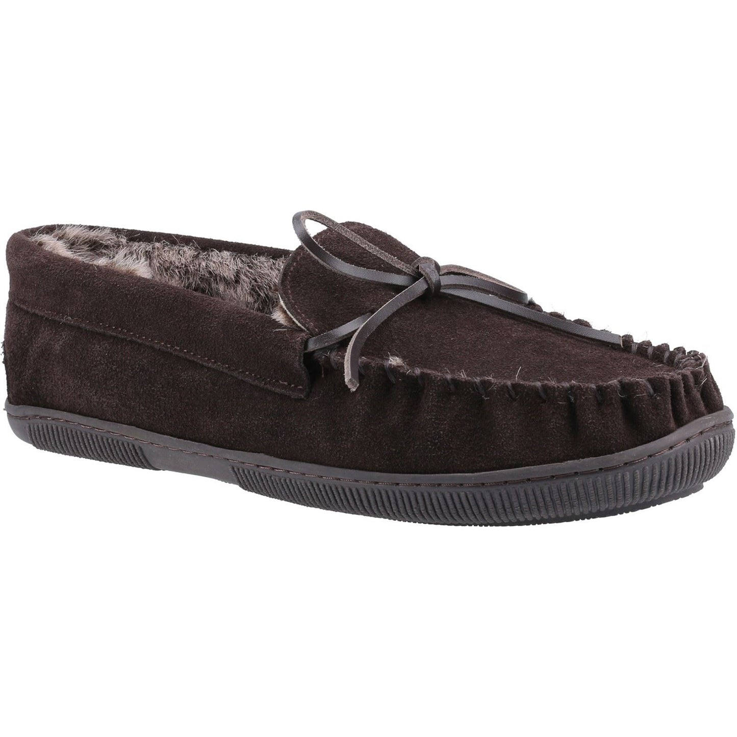 Hush Puppies Men's Ace Slipper in Chocolate