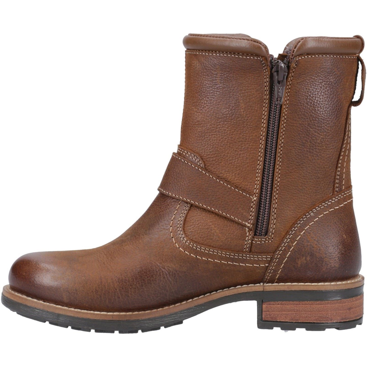 Cotswold Kinsham Leather Women's Tan Winter Mid Calf Boots