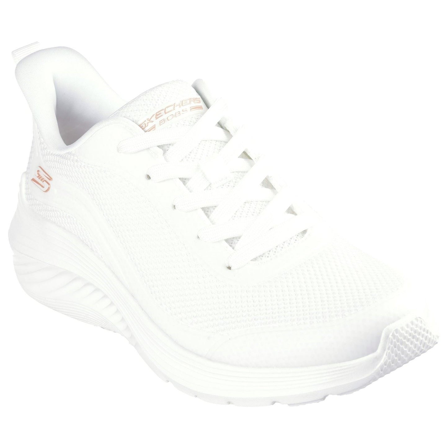 Skechers Women's Bobs Squad Waves Still Wading Trainers in White