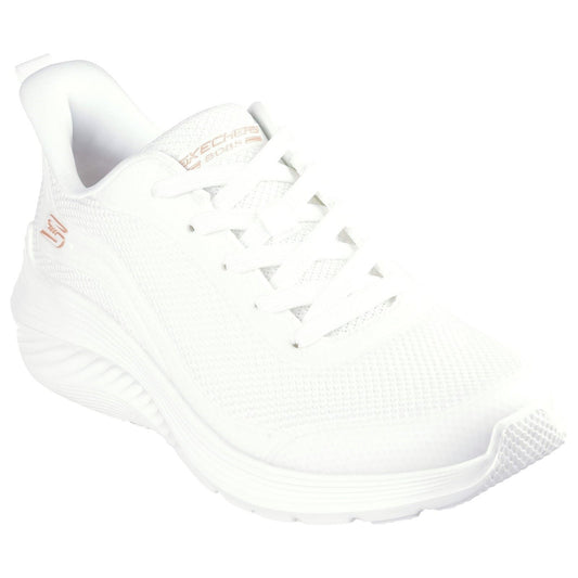 Skechers Women's Bobs Squad Waves Still Wading Trainers in White