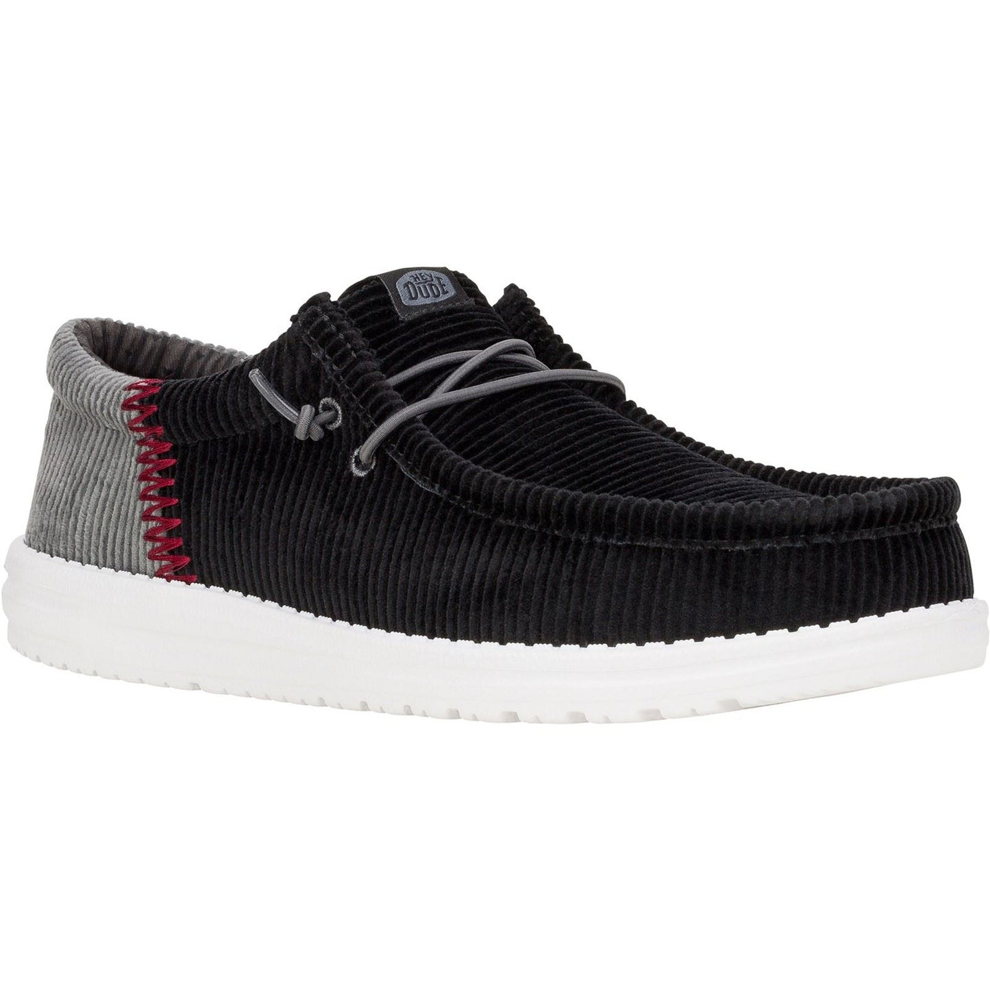HEYDUDE Men's Wally Funk Corduroy Shoes in Black