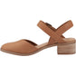 TOMS Jaclyn Leather Women's Brown Sugar Round Slingback Shoes