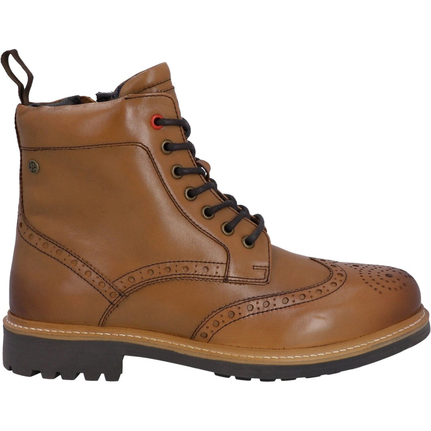 Hunter Men's Cawdor Brogue Ankle in Tan