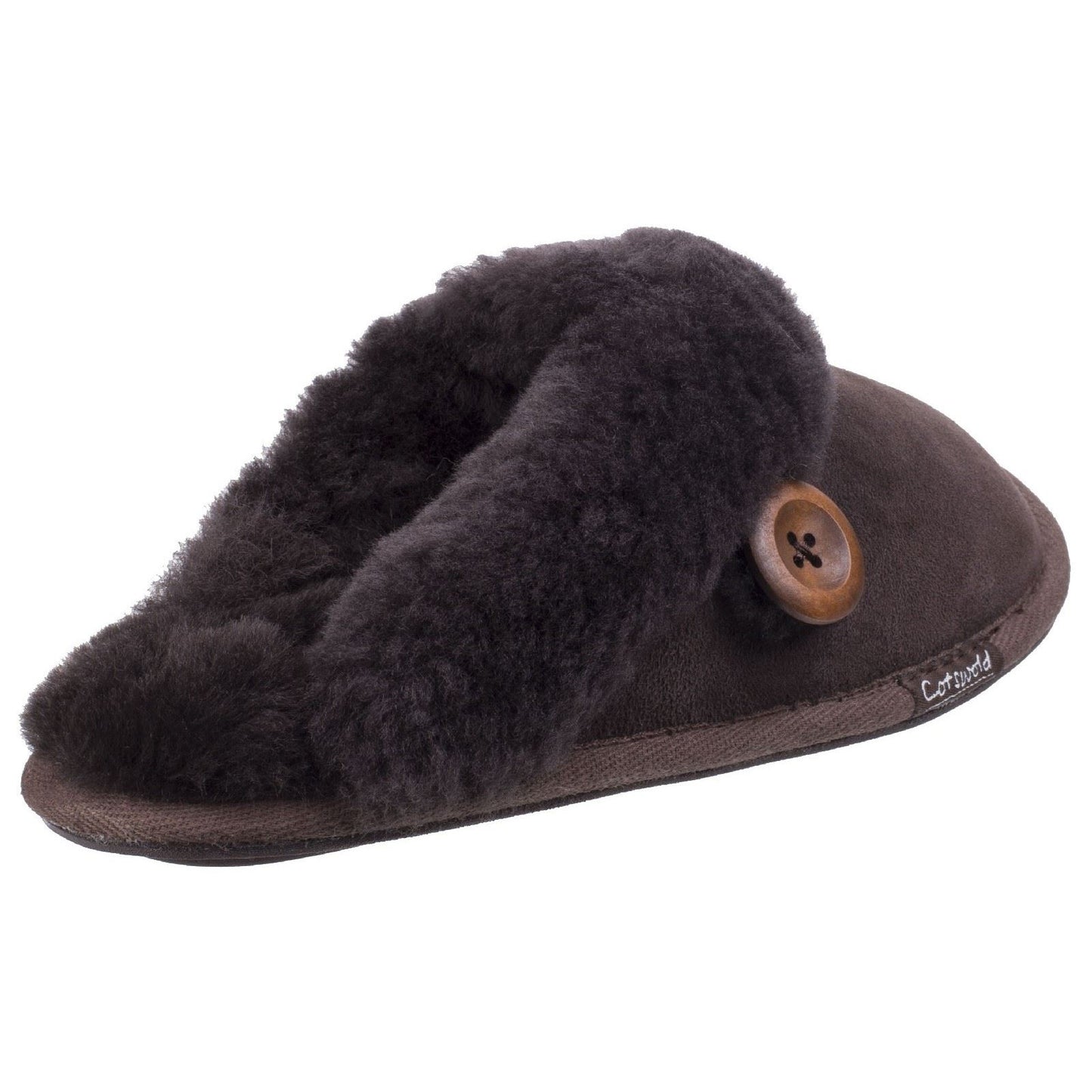 Cotswold Lechlade Leather Women's Chocolate Mules