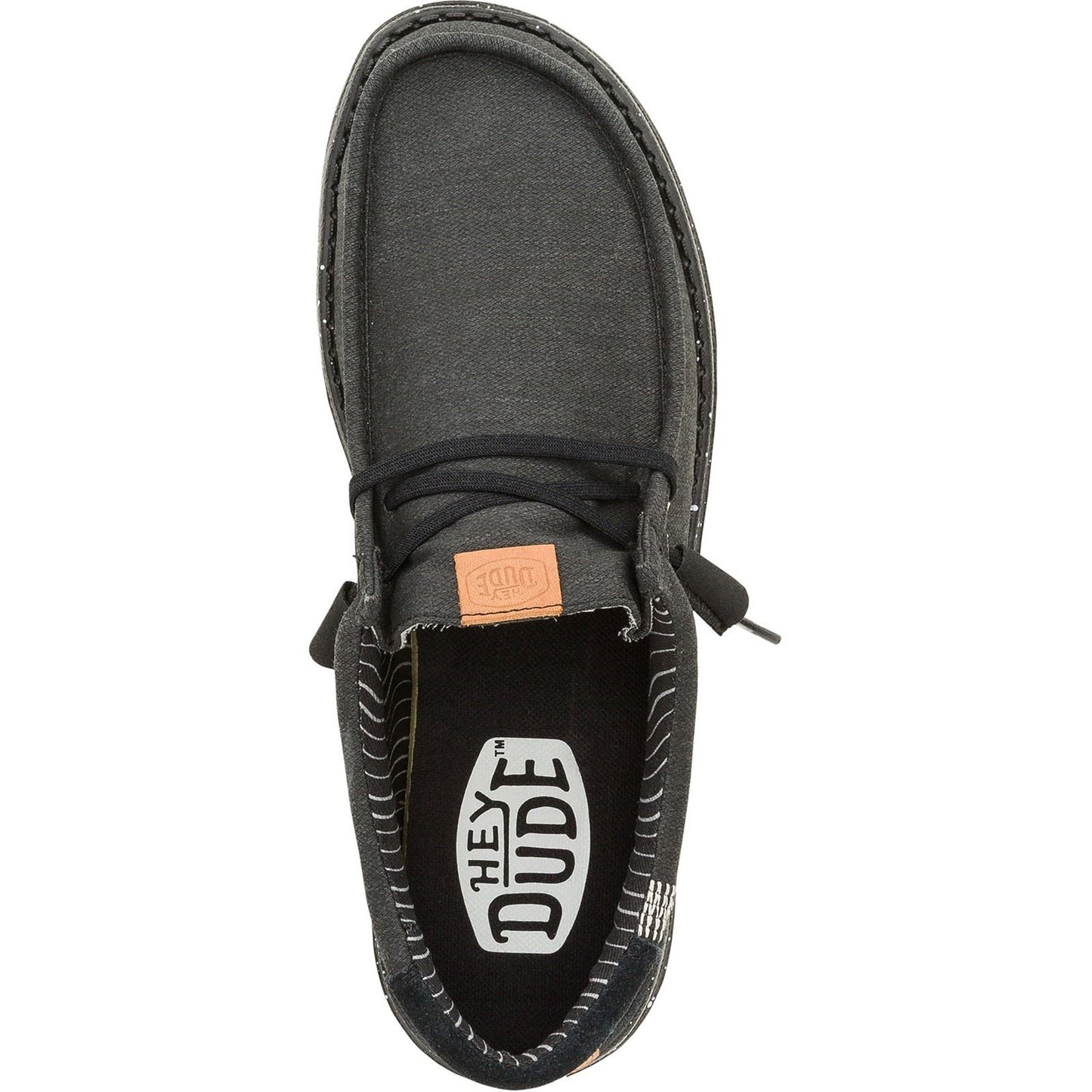 HEYDUDE Men's Wally Elevated Basics Shoes in Black