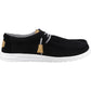 HEYDUDE Unisex Wally Craft Suede Shoe in Black
