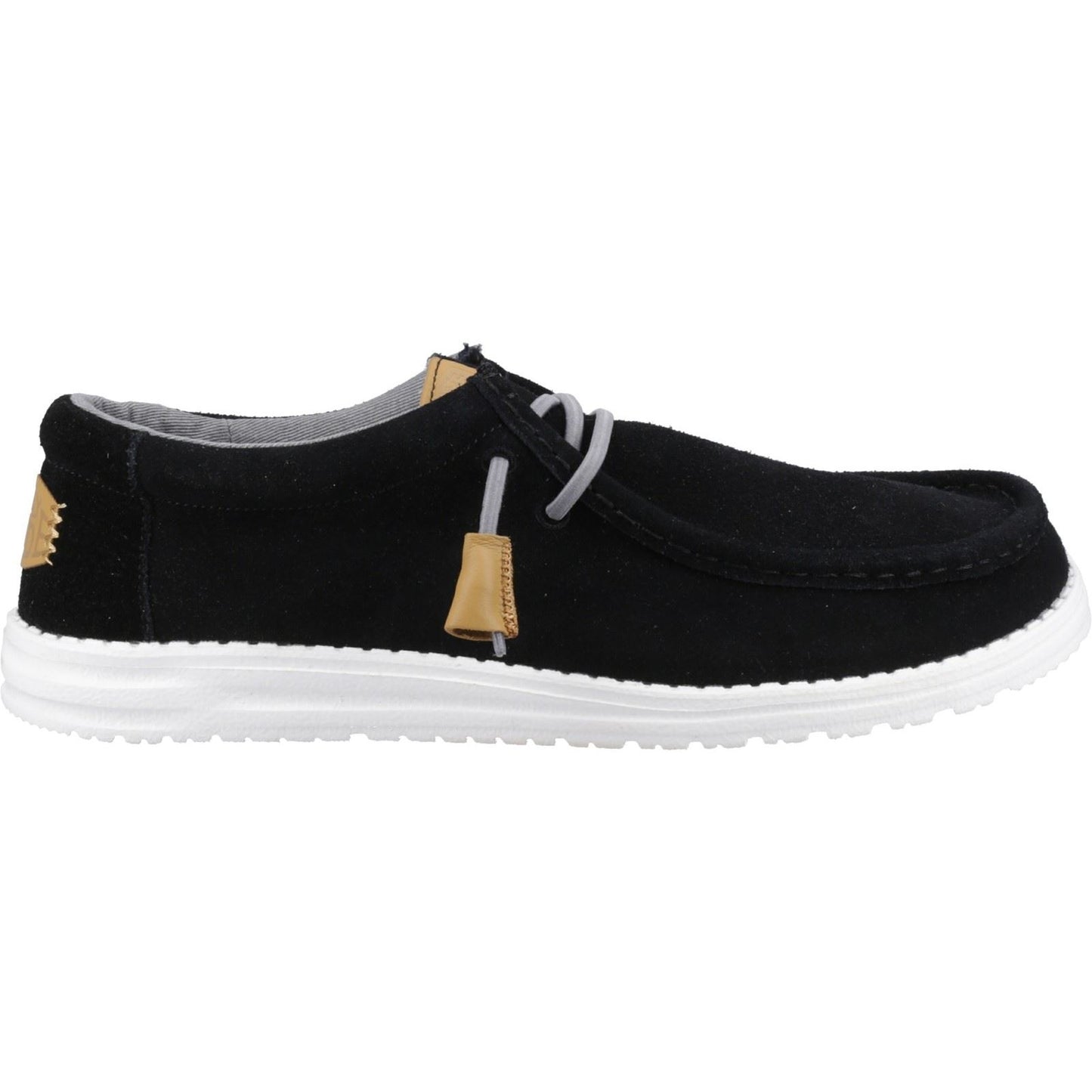 HEYDUDE Unisex Wally Craft Suede Shoe in Black
