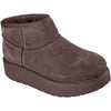 Skechers Keep Cozy Leather Women's Chocolate Winter Ankle Boots