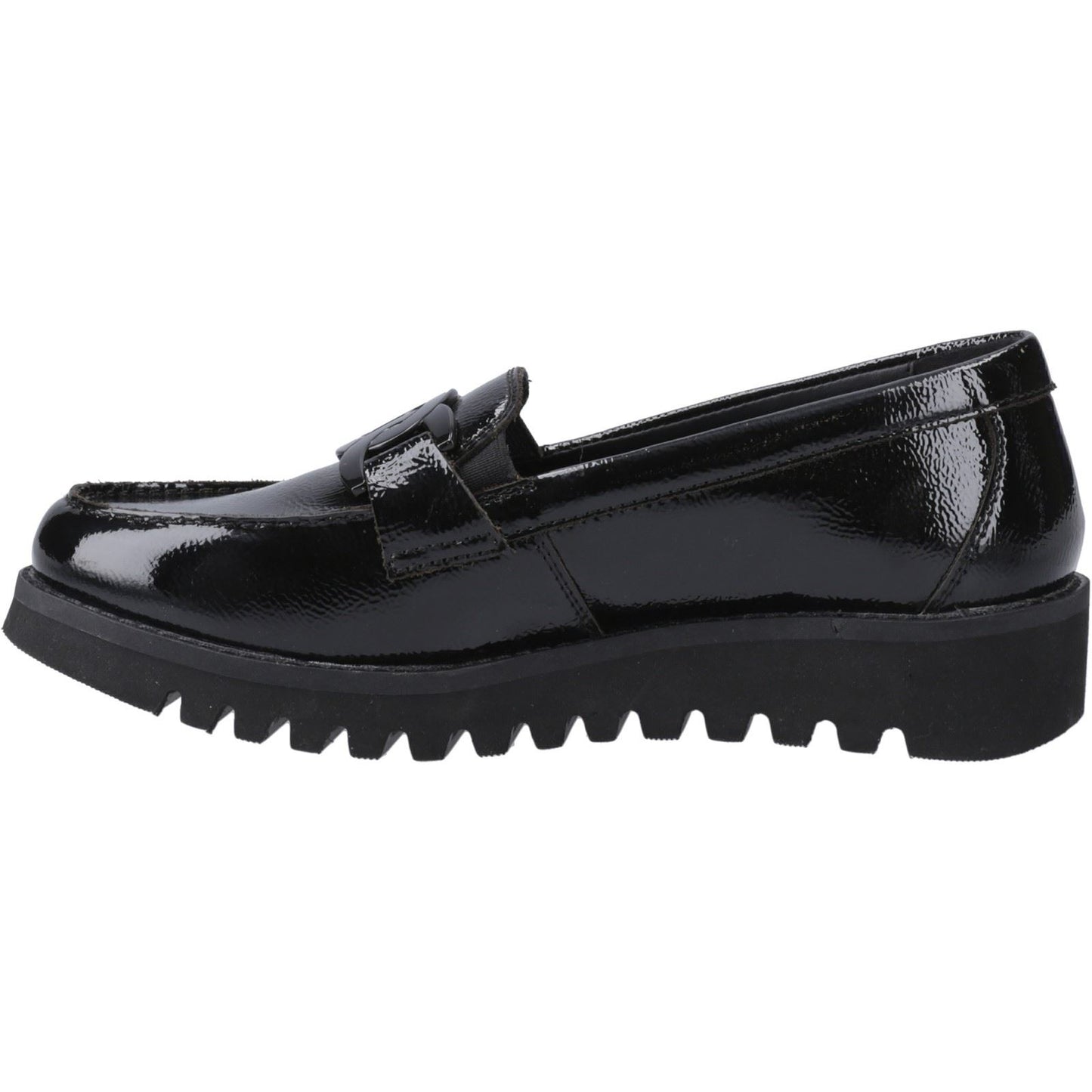 Hush Puppies Francis Loafer Patent Leather Black Loafers