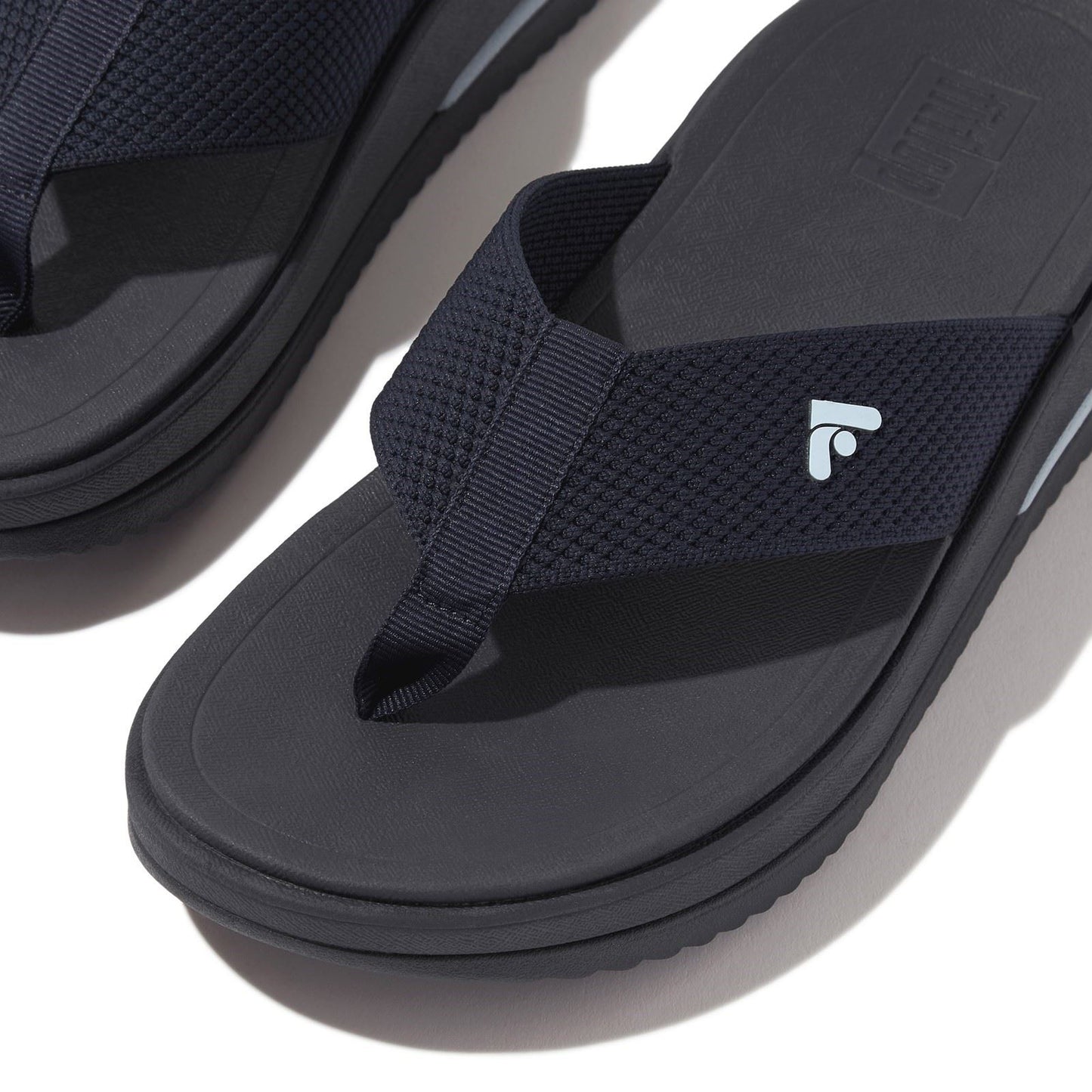 Fitflop Surff Two-tone Polyester Women's Midnight Navy Wide Sandals