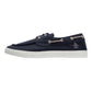 Penguin Sailor Canvas Men's Navy Lace-Up Shoes