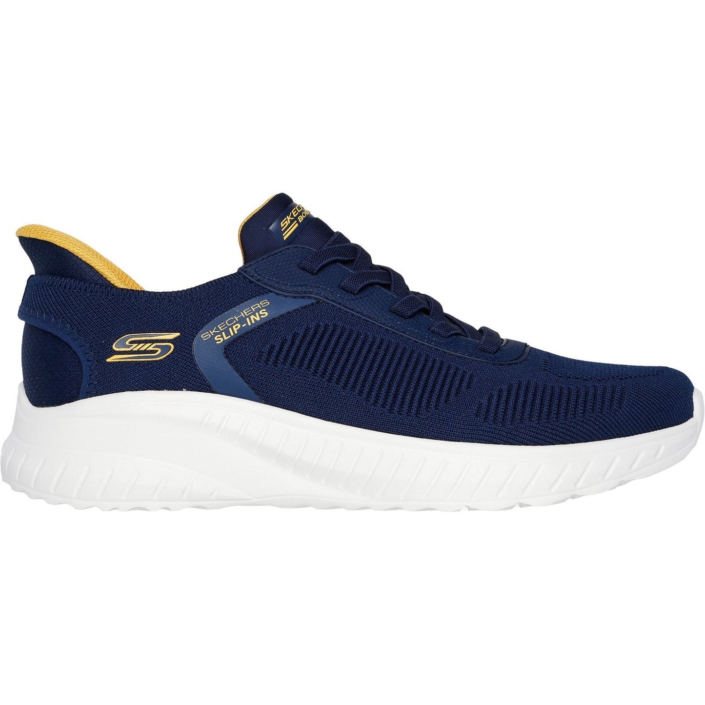 Skechers Men's BOBS Sport Squad Chaos Solid Step Shoe in Navy