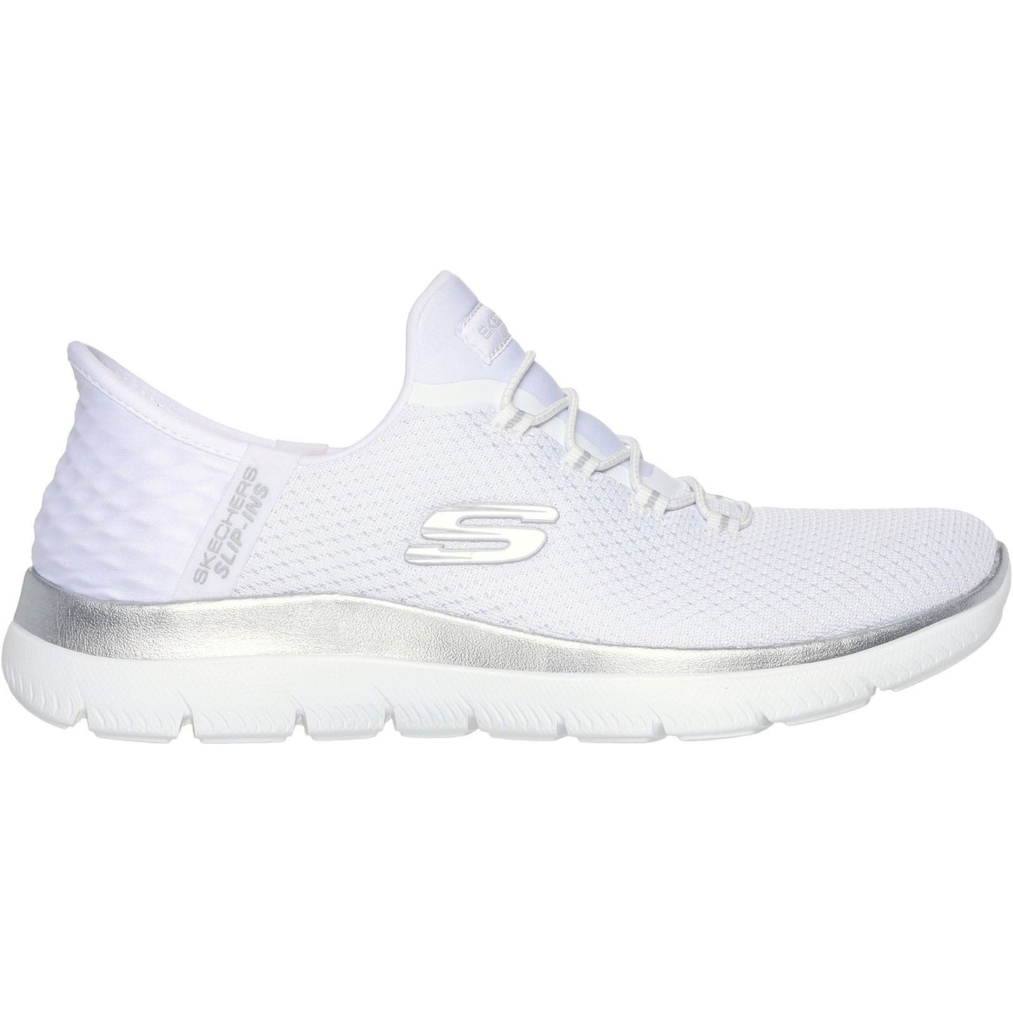 Skechers Summits Diamond Dream Textile Women's White/Silver Trainers