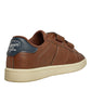 Penguin Junior Marble Tan/Navy Trainers
