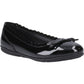 Hush Puppies Lillie Ballerina Patent Leather Junior Black Ballet Flats