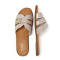 TOMS Sol Mule Leather Women's Champagne Sandals