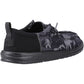 HEYDUDE Men's Wally Funk Hunt Camo Shoes in Black
