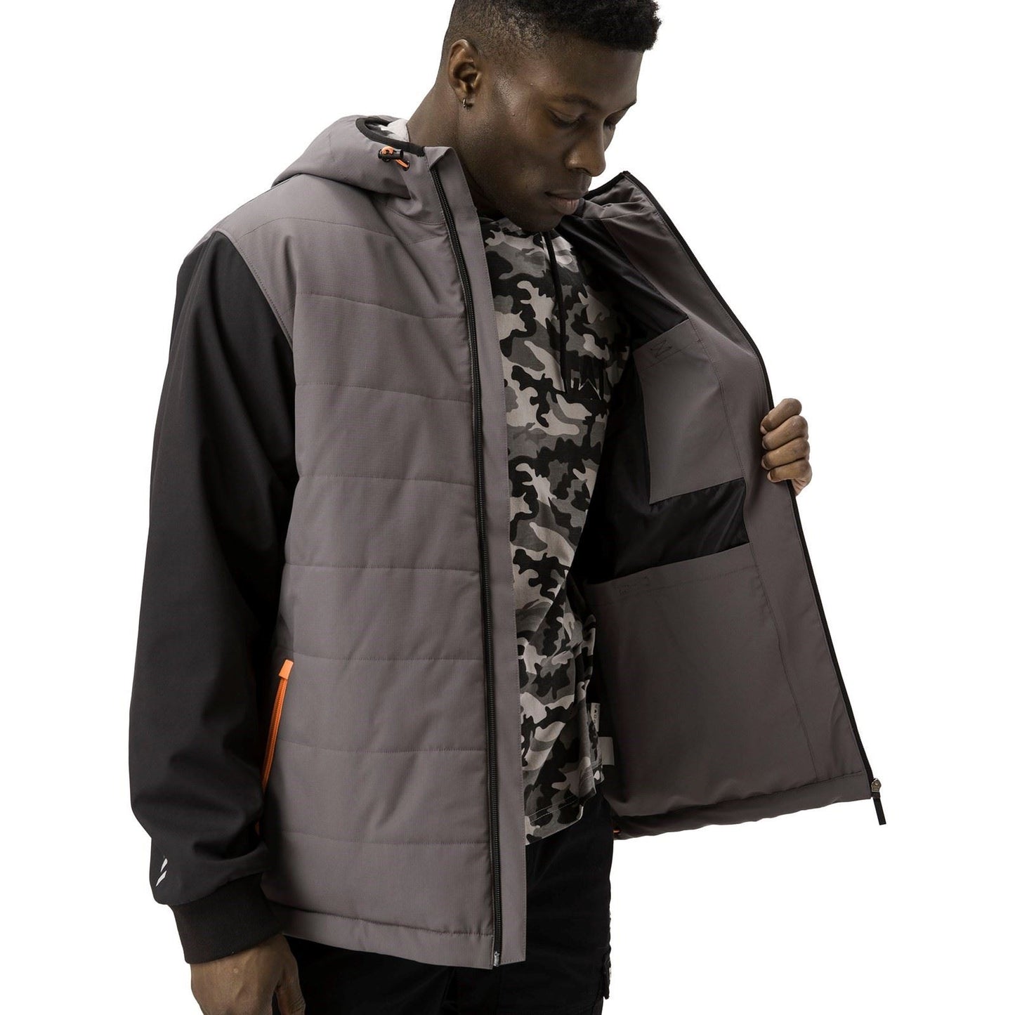Caterpillar Men's Tech Hybrid Jacket in Magnet