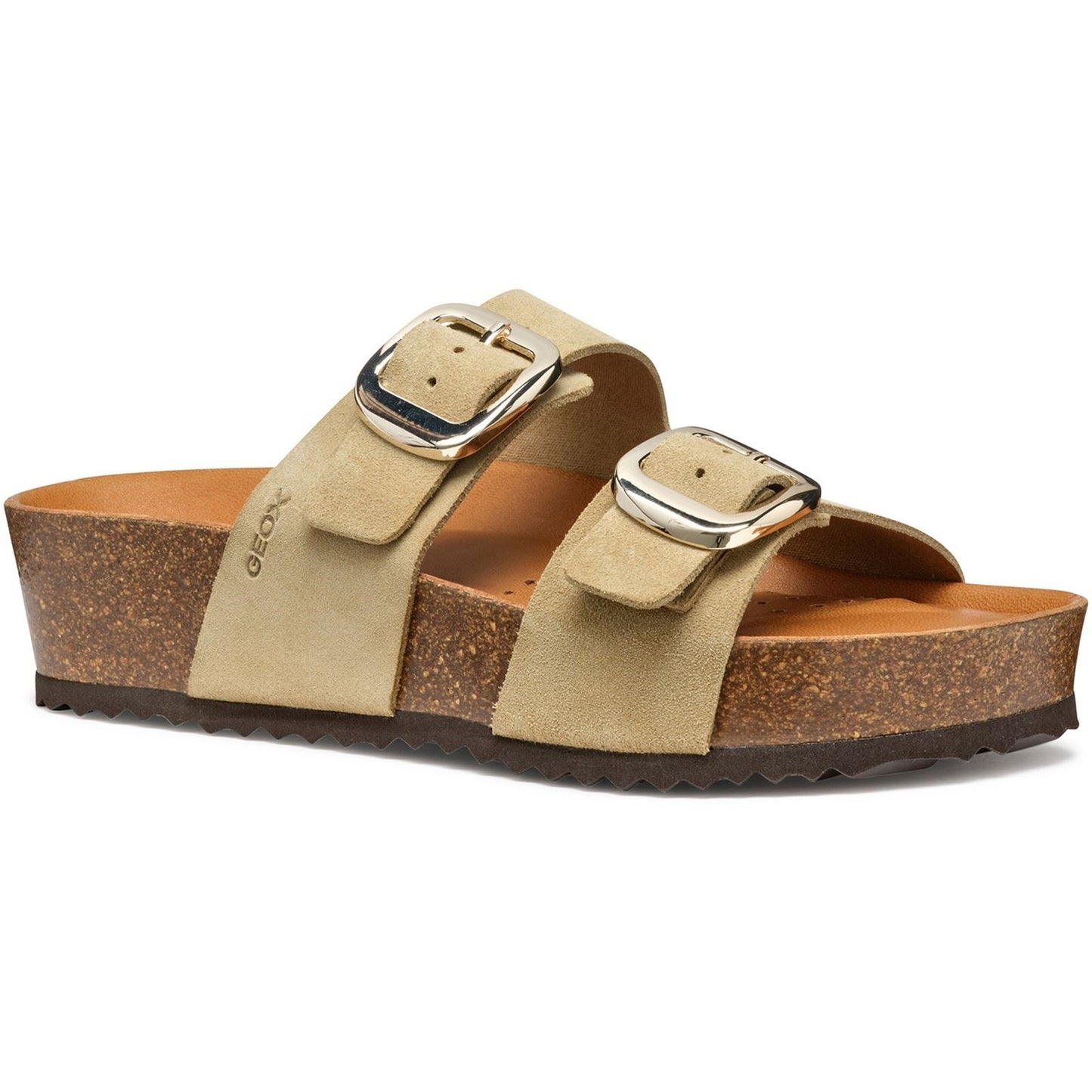 Geox D BRIONIA H Leather Women's Light Taupe Sandals