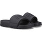 Hunter Core Embossed Slider Polyester Women's Black Slides