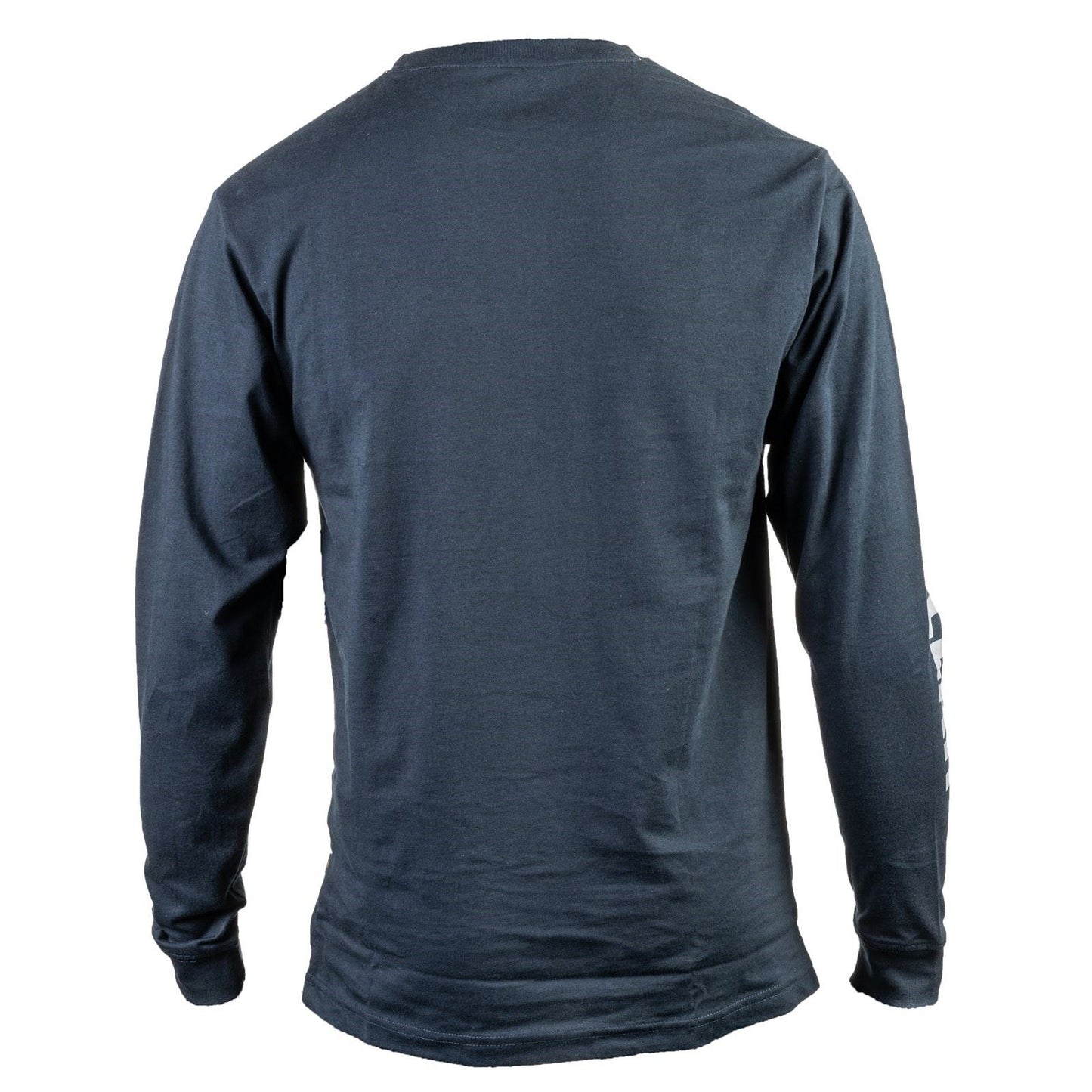 Caterpillar Men's Trademark Banner Long Sleeve T-Shirt in Dark Marine