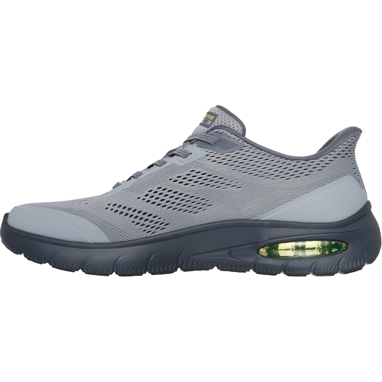 Skechers Skech-Air Summits Textile Men's Charcoal/Lime Trainers