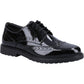 Hush Puppies Women's Verity Brogue in Patent Black