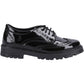 Hush Puppies Maxine Patent Leather Women's Black Brogues