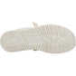 HEYDUDE Men's Wally Canvas Shoe in Stone White