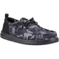 HEYDUDE Men's Wally Funk Hunt Camo Shoes in Black