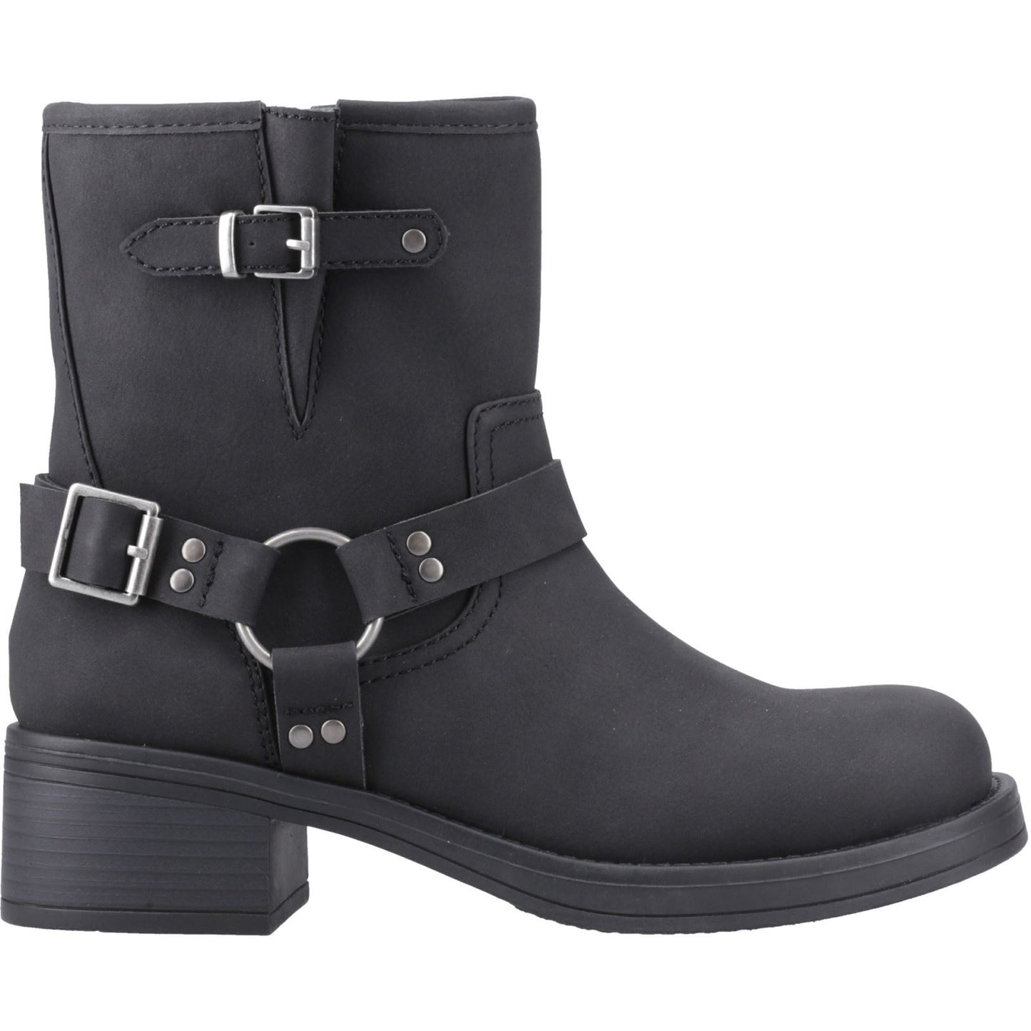 Rocket Dog Nino Faux Leather Women's Black Heeled Ankle Boots
