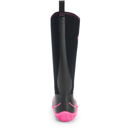 Muck Boots Women's Hale Pull On Wellington Boot in Black/Pink