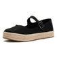 TOMS Carolina Mary Jane Textile Women's Black Espadrilles
