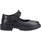 Hush Puppies Astrid Bow Leather Junior Black Shoes