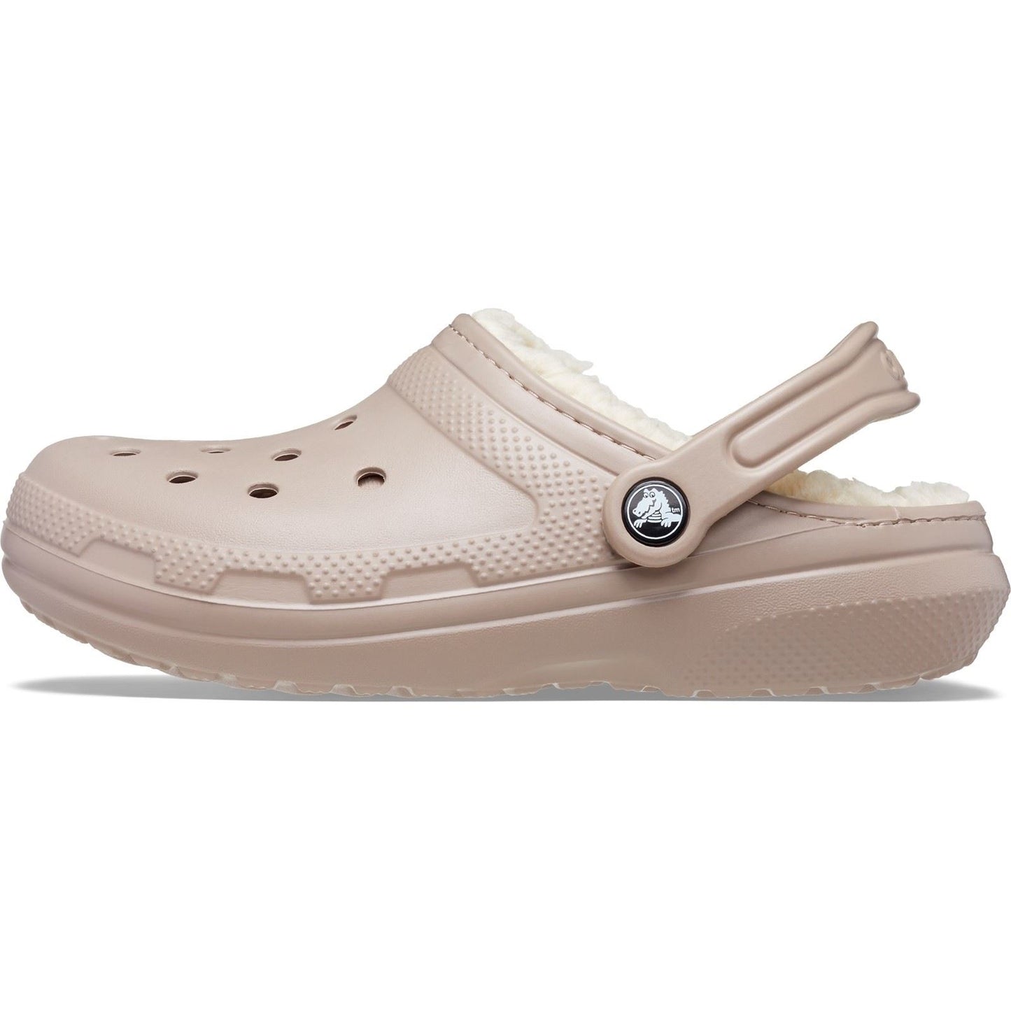 Crocs Unisex Classic Lined Clog in Mushroom/Bone