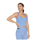 Skechers Performance Goflex Joy Longline Bra Nylon Women's Blue Sports Bra