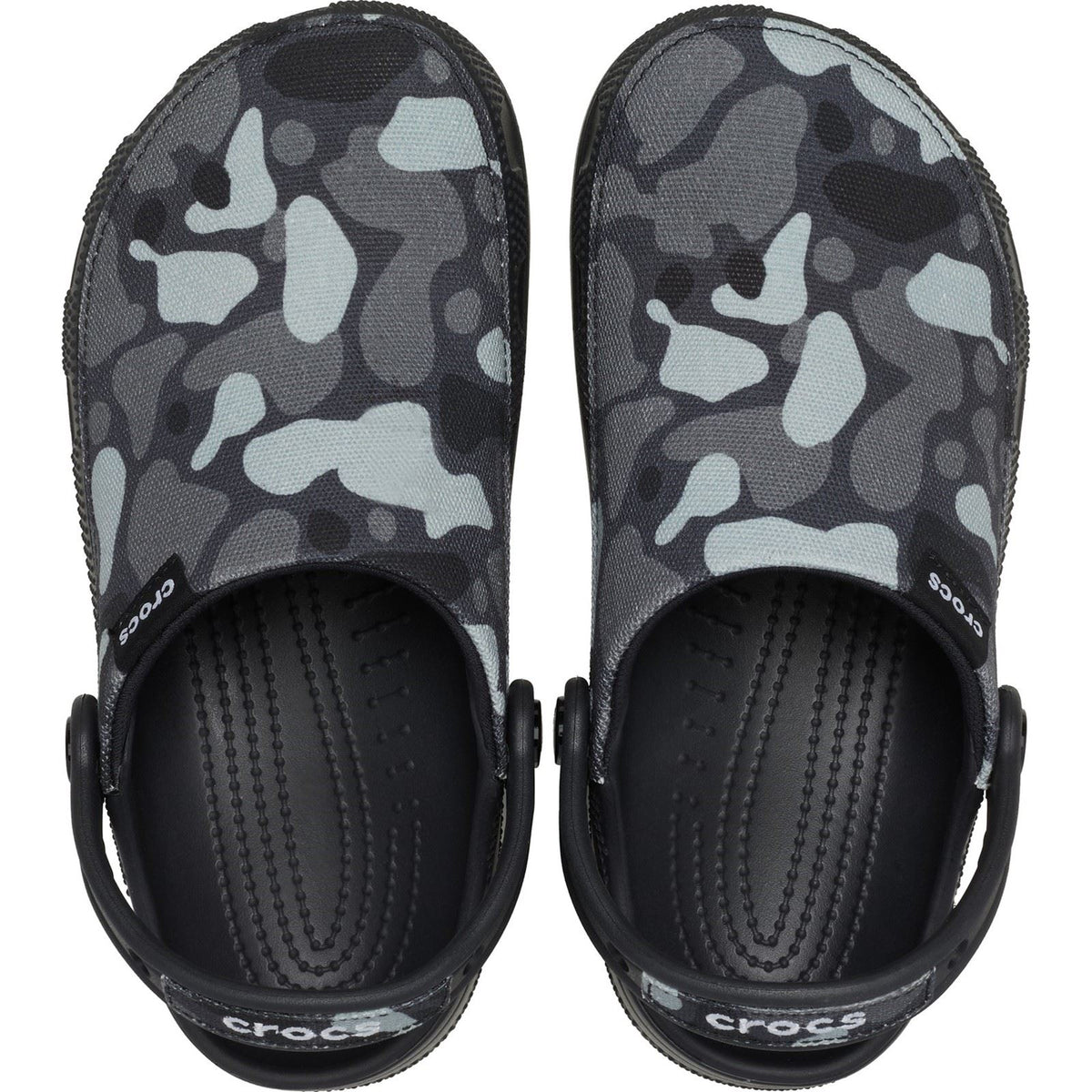 Crocs Classic Crafted Camo Textile Blend Men's Black Clogs