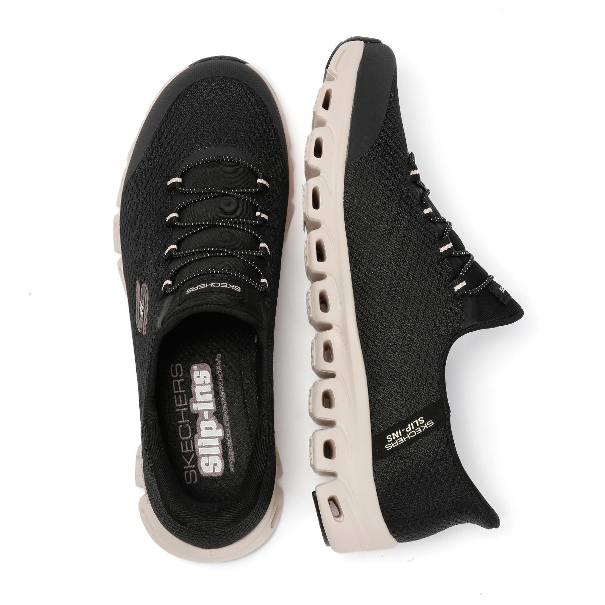 Skechers Slip-Ins Glide Step Vibey Mesh Women's Black Trainers