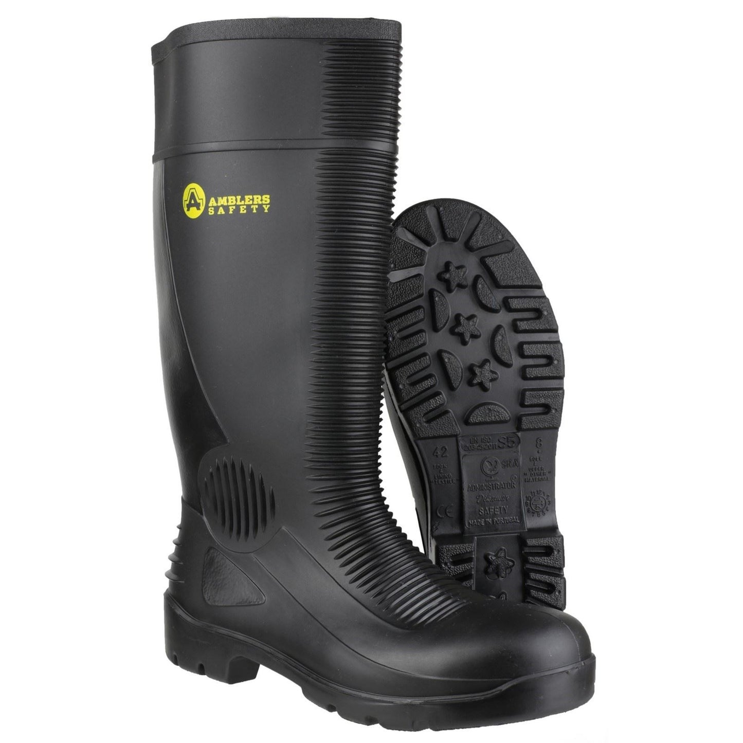 Amblers Safety FS100 Construction Safety Wellington in Black