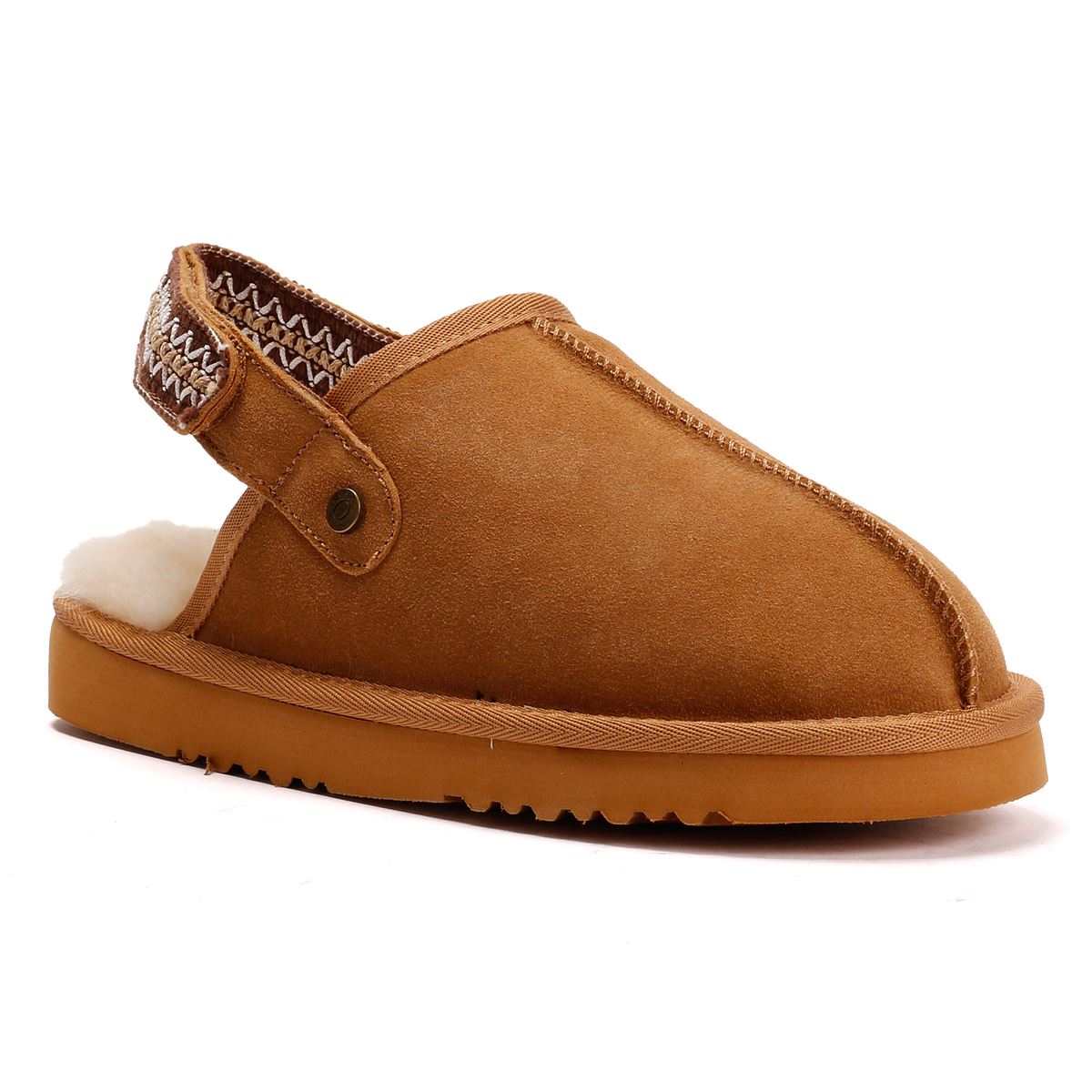 Osprey London The Constellation Suede Women's Tan Slippers