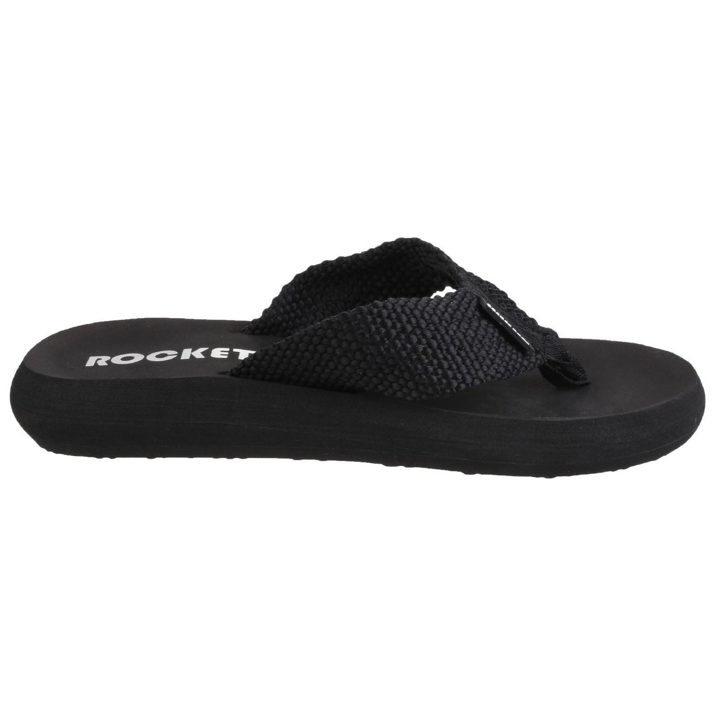 Rocket Dog Women's Sunset Webbing Flip Flop in Black