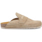 Hush Puppies Briar Closed Toe Suede Women's Taupe Mules