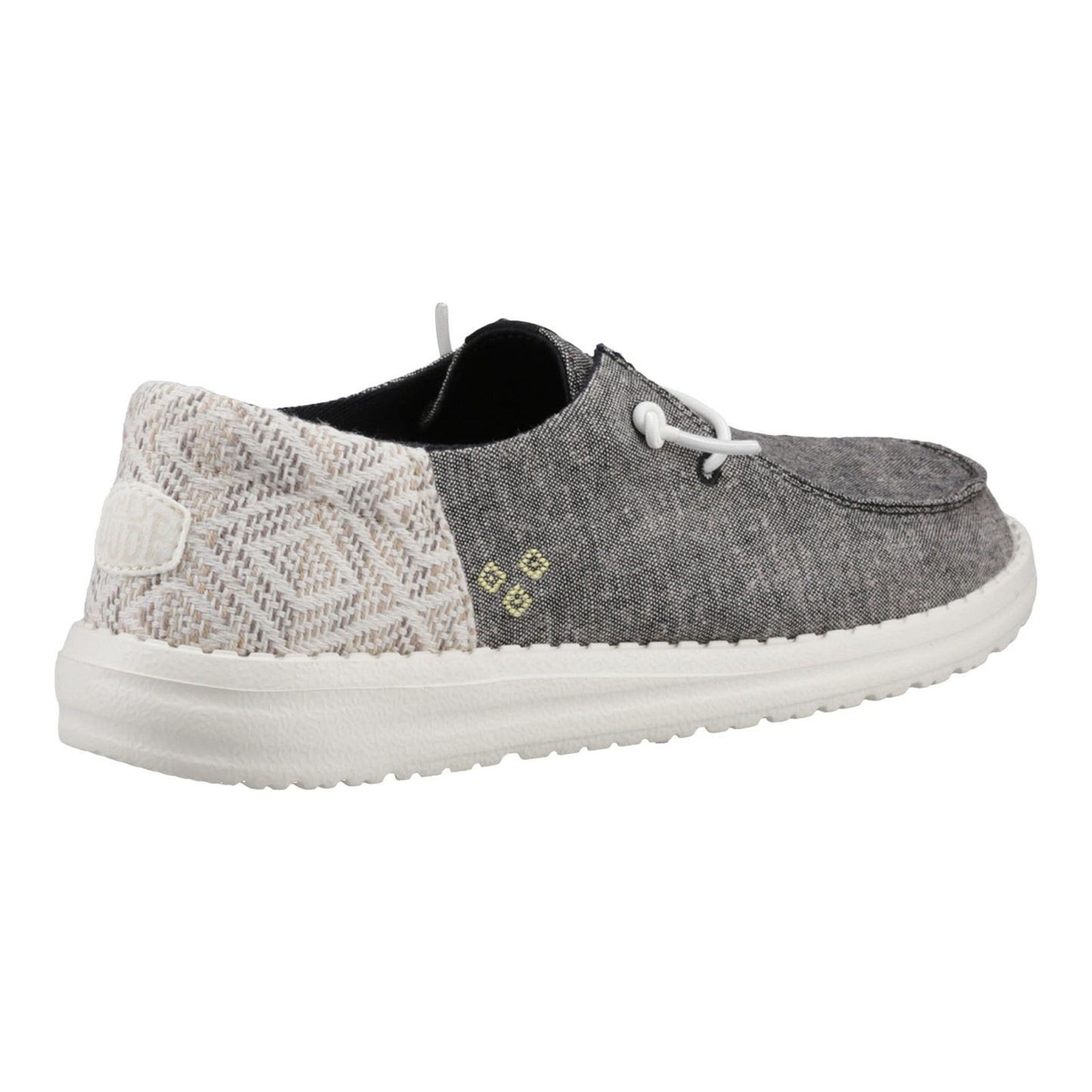 HEYDUDE Wendy Funk Surf Baja Cotton Blend Women's Black/Multi Moccasins Shoes