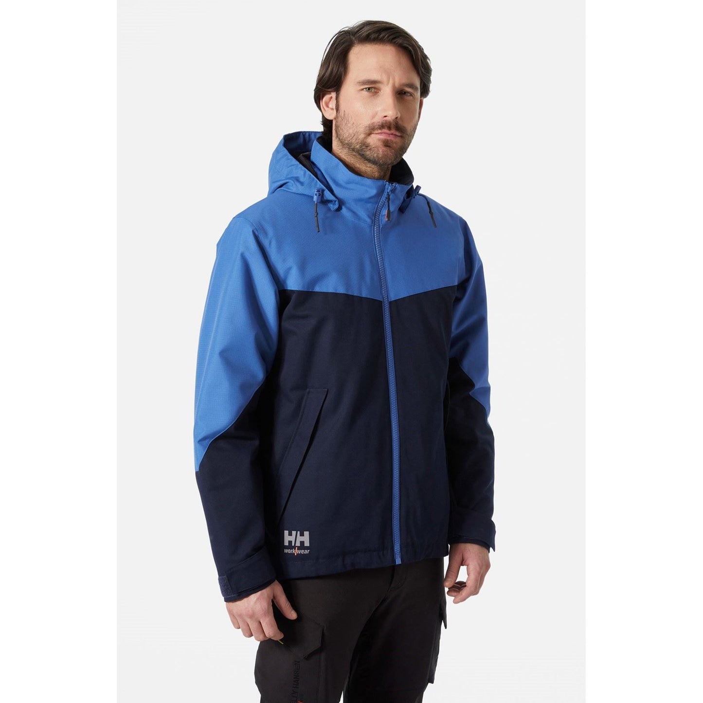 Helly Hansen Workwear Men's Oxford Winter Jacket in Navy/Stone Blue