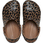 Crocs Classic Animal Kid EVA Girl's Sepia/Leopard Casual Shoes - Clogs